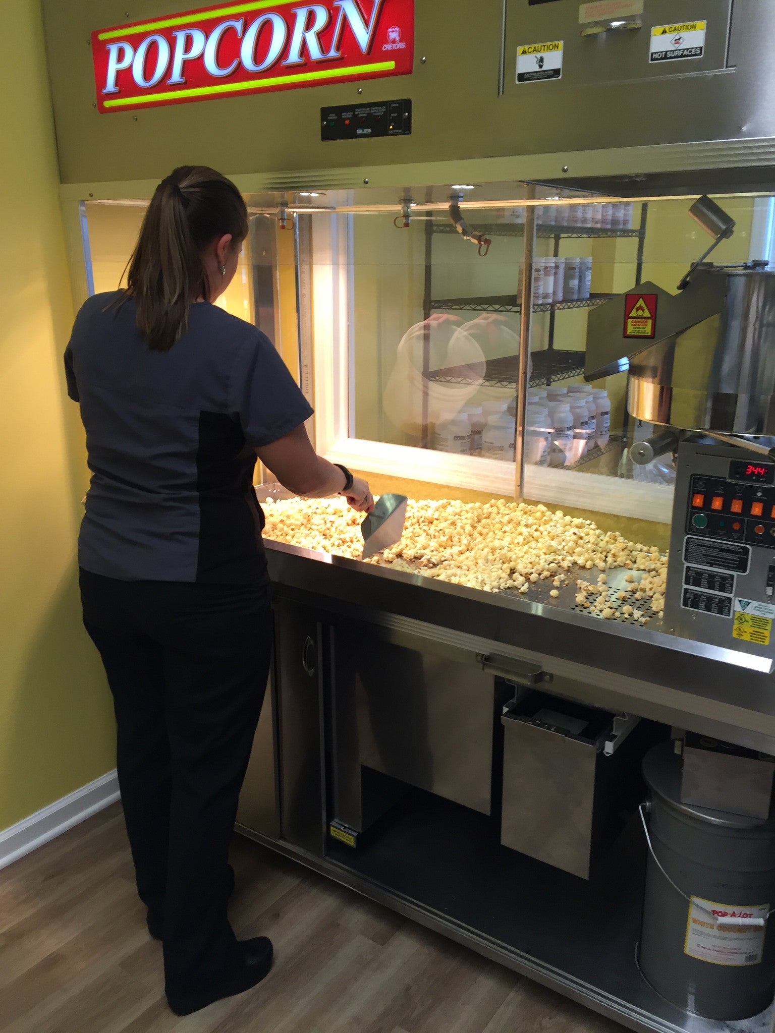 Woman at a Popcorn Counter